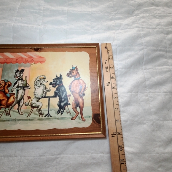 Vintage Antique Dogs Kentley French artwork - Picture 5 of 8
